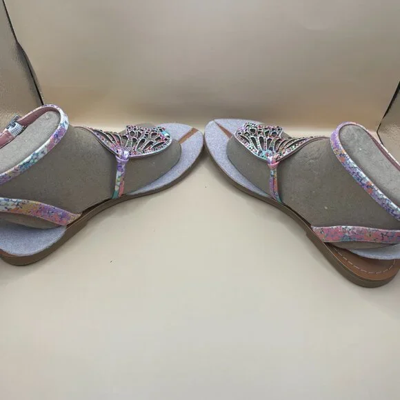 COPPER KEY FLUTTER RAINBOW SANDALS 6.5 - Picture 9 of 12